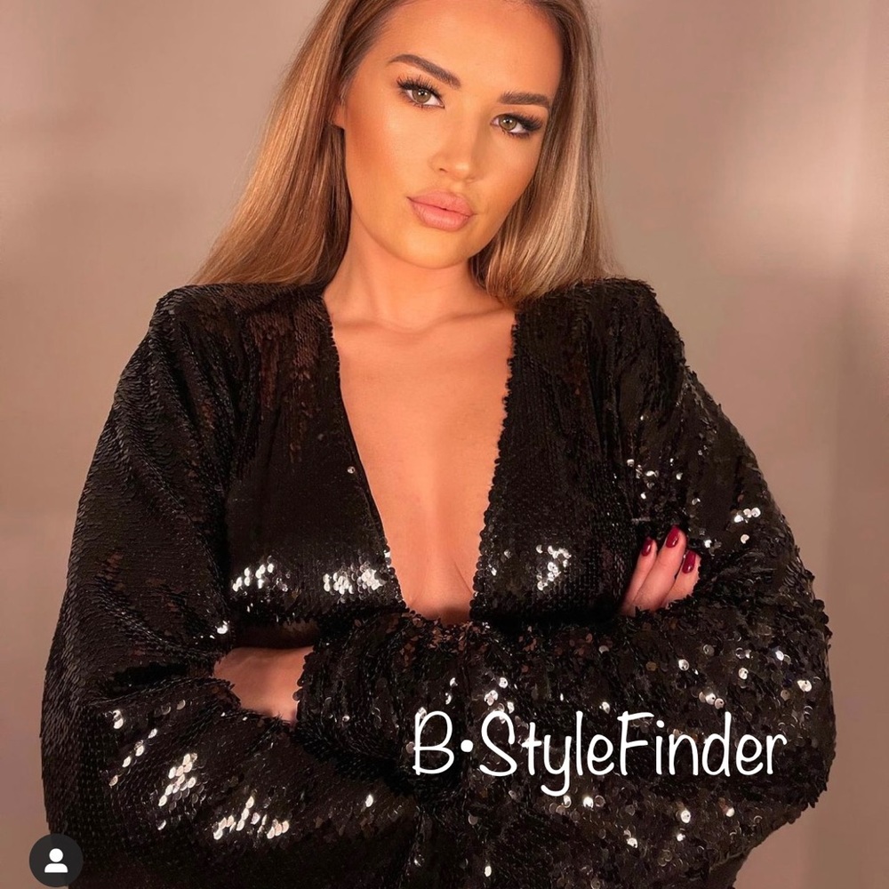 LAST ONE🔥ZARA Blogger’s Fav| MULTI-POSITION SEQUIN DRESS - Picture 7 of 16
